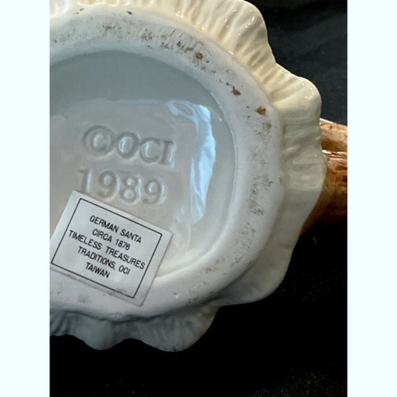 1989 TIMELESS TREASURES German Christmas Tree Creamer-Santa Figurine Suger Bowl - Picture 9 of 9